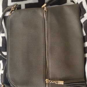 Grey crossbody bag